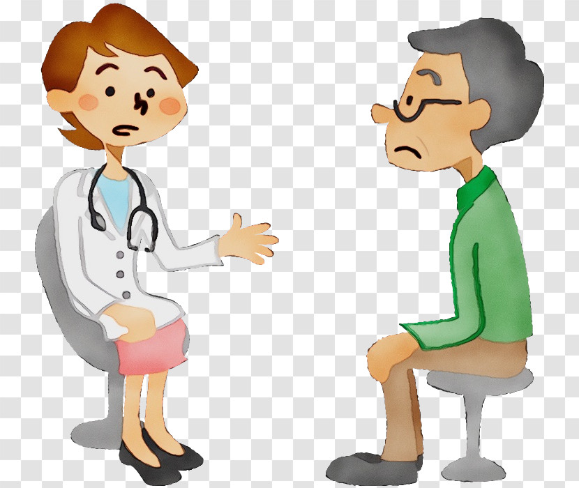 Cartoon Job Conversation Sharing Physician Transparent PNG