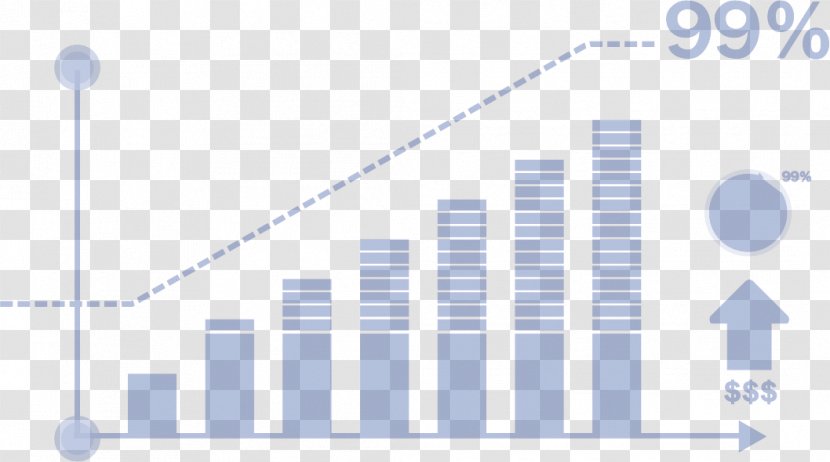 Graphic Design Chart - Blue - Flat Share Data Column Transparent PNG