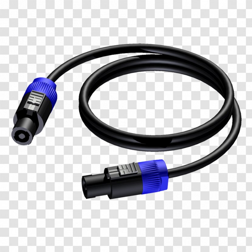 XLR Connector Speakon Banana Electrical Cable Speaker Wire - Electronic Component Transparent PNG
