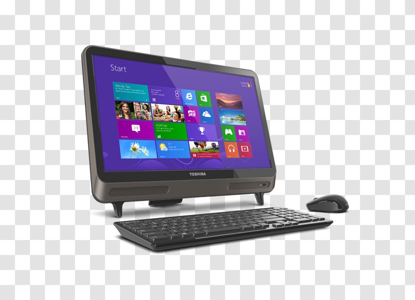 Laptop All-in-one Intel Core I7 Toshiba Desktop Computers - Electronic Device Transparent PNG