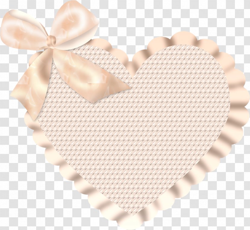 Beige Heart - Sweets Transparent PNG