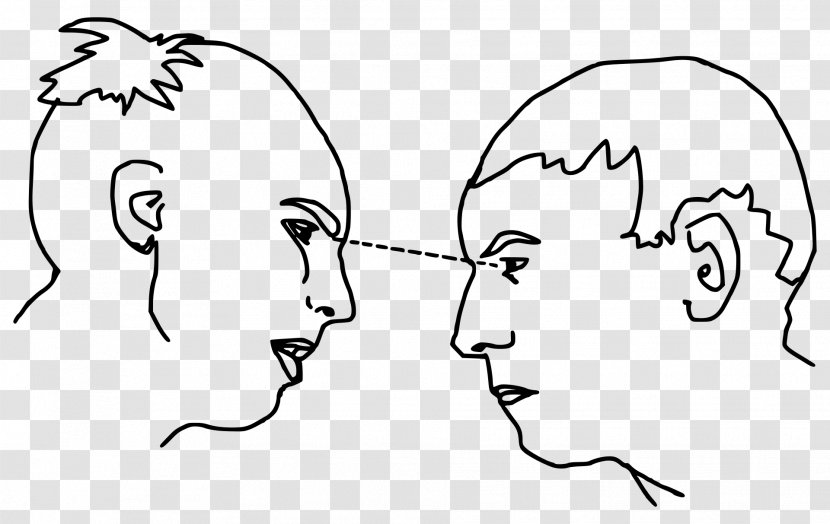 Staring Contest Eye Contact Body Language - Heart Transparent PNG