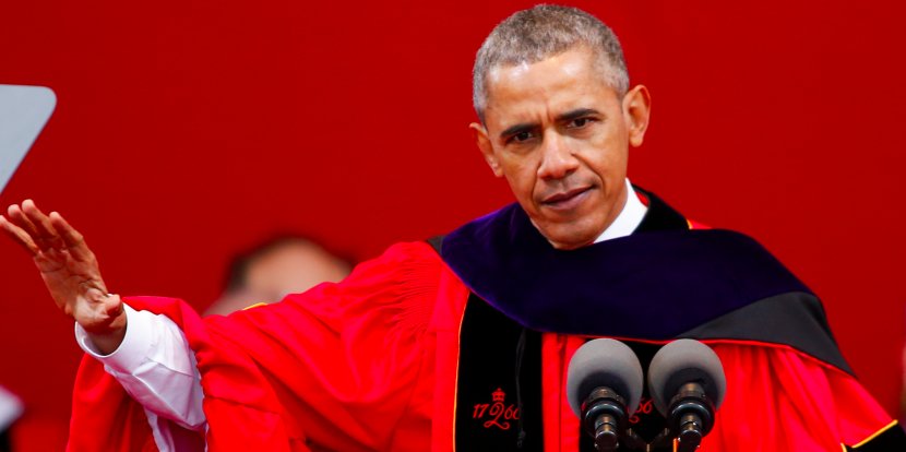 Barack Obama Rutgers University Commencement Speech Graduation Ceremony President Of The United States - Phd Transparent PNG
