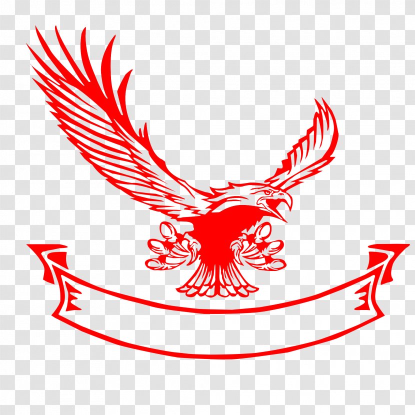 Eagle Hawk Clip Art - Red Transparent PNG