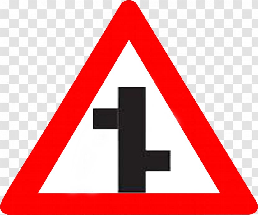 Intersection Three-way Junction Road Traffic Sign - Sticker Transparent PNG