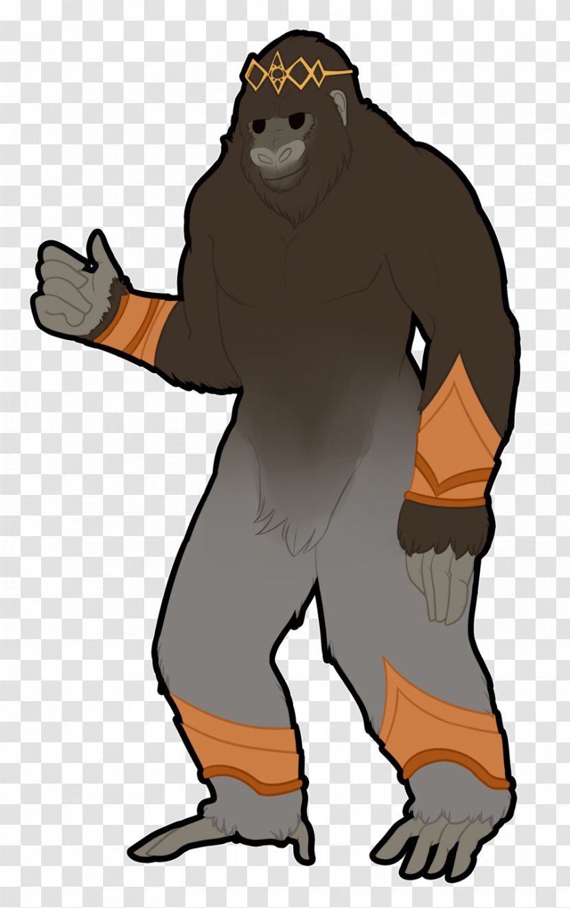 Gorilla Homo Sapiens Human Behavior Character Clip Art - Headgear Transparent PNG