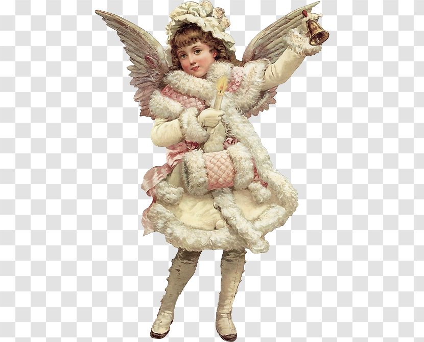Victorian Era Santa Claus Christmas Ornament Angel - Costume Design Transparent PNG