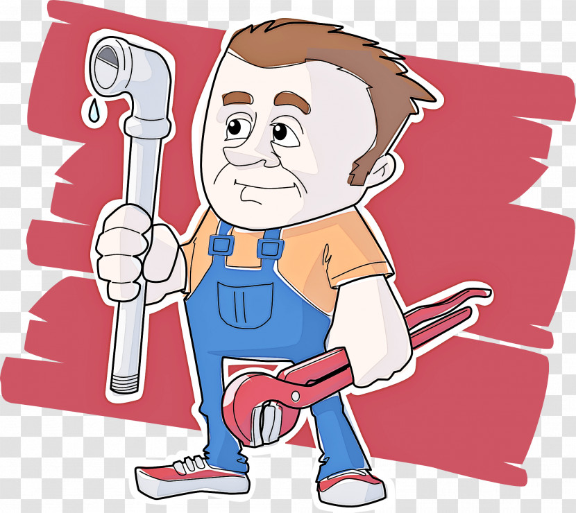 Cartoon Finger Pipe Wrench Thumb Wrench Transparent PNG