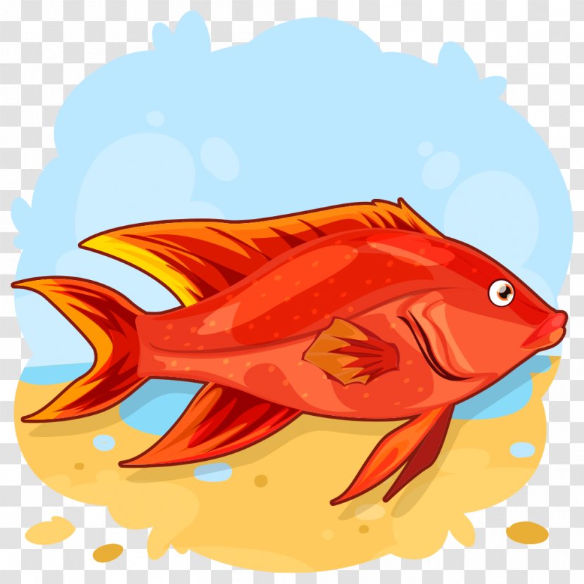 Fish Cartoon Goldfish Fin - Rayfinned - Bonyfish Transparent PNG
