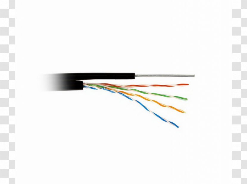 Electrical Cable Twisted Pair Patch Computer Network Category 5 - Optical Fiber - 4/4 Transparent PNG