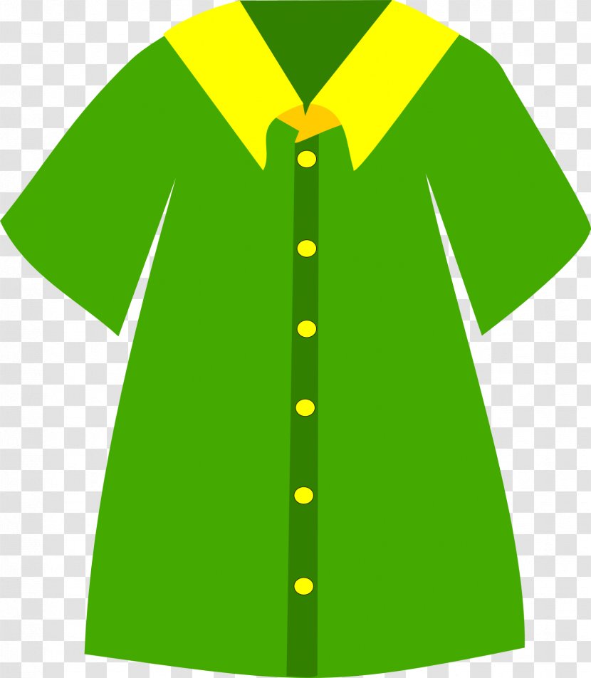 Clothing Blouse T-shirt Dress Collar - Green Transparent PNG