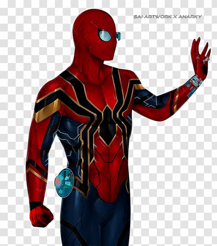 Miles Morales Iron Spider Marvel Cinematic Universe Spider-Man: Homecoming Film Series - Outerwear Transparent PNG