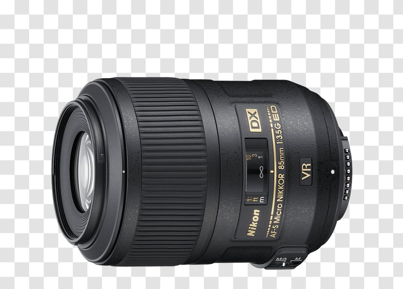 Nikon AF Nikkor 50 Mm F/1.8D AF-S VR 105mm F/2.8G IF-ED DX 35mm F/1.8G Micro-Nikkor 85mm F/3.5 - Afs Dx F18g - Camera Lens Transparent PNG