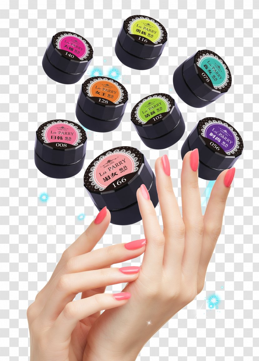 Nail Polish Poster Art - Hand Glue Posters Transparent PNG