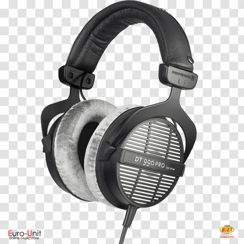 Beyerdynamic DT 990 Pro Headphones Premium 250 Ohm 770 - Dt - Resetting Ear Crystals Transparent PNG