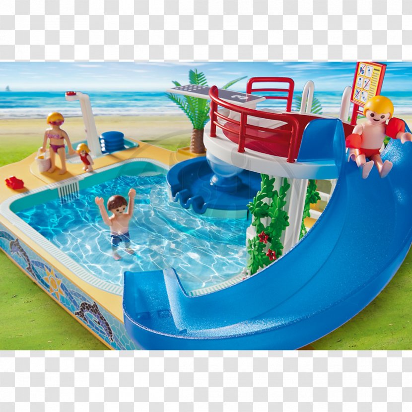 Amazon.com Swimming Pool Playmobil Toy Playground Slide - Amazoncom Transparent PNG