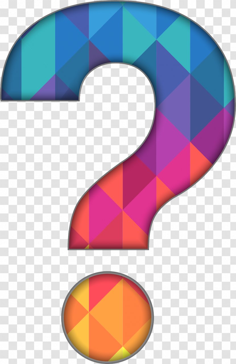 Question Mark Paintbrush - At Sign - Stained Glass Transparent PNG