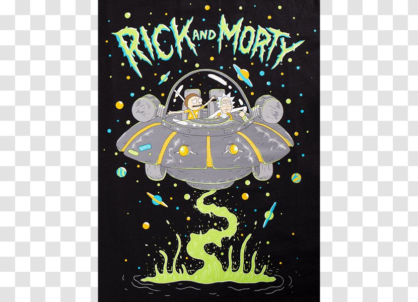 Rick Sanchez T-shirt Unidentified Flying Object Saucer Morty Smith - POP CULTURE Transparent PNG