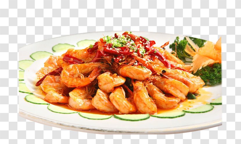 Caridea Twice Cooked Pork Fried Prawn Sweet And Sour - Animal Source Foods - Spicy Deep-water Shrimp Transparent PNG