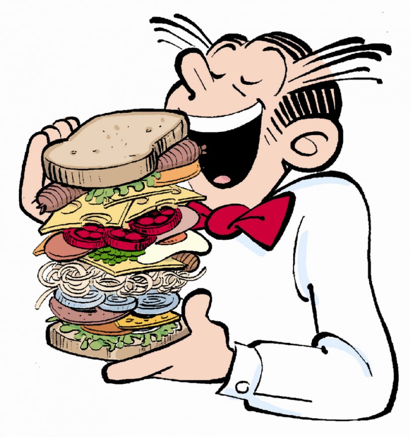 Dagwood Bumstead Submarine Sandwich Blondie - Silhouette - Military Food Cliparts Transparent PNG