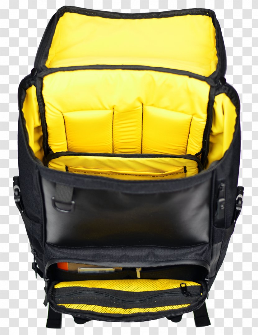 Backpack Pocket Cordura Zipper Nylon - Yellow Transparent PNG