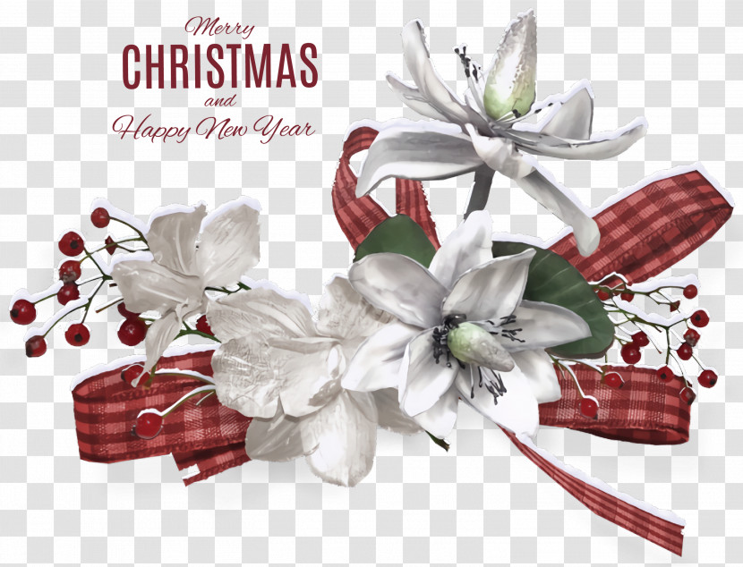 Merry Christmas Happy New Year Transparent PNG