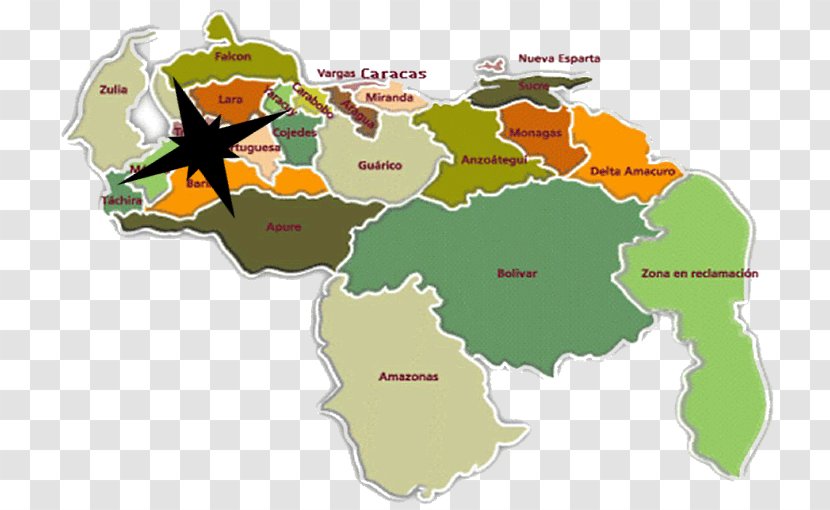 Venezuela Mapa Polityczna Geography World Map Transparent PNG