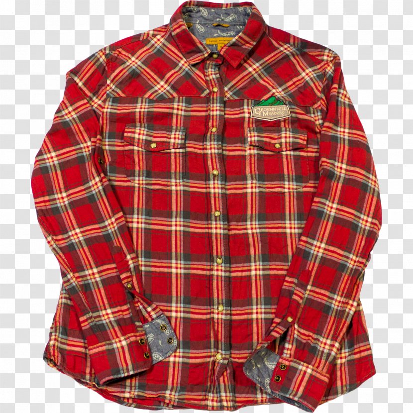 T-shirt Sleeve Flannel Clothing - Tartan - Checkered Shirt Transparent PNG