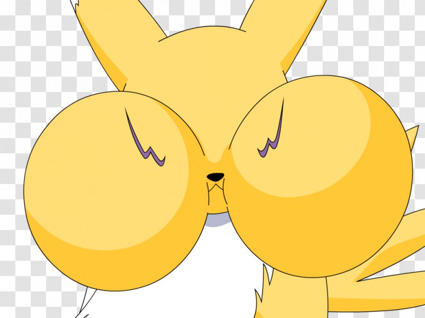 Renamon Knuckles The Echidna Cheek Cream Rabbit - Cartoon - Digimon Tamers Logo Transparent PNG