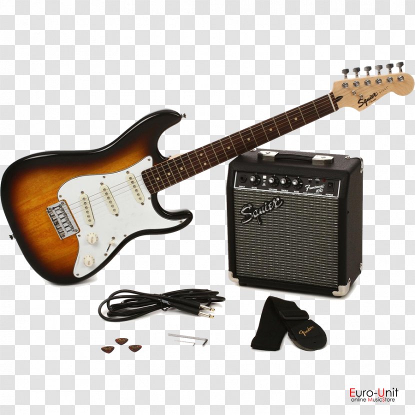 Bass Guitar Electric Amplifier Fender Stratocaster Squier Deluxe Hot Rails - Heart Transparent PNG