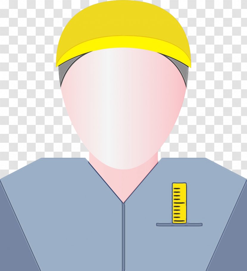 Library Cartoon - Yellow - Cap Personal Protective Equipment Transparent PNG