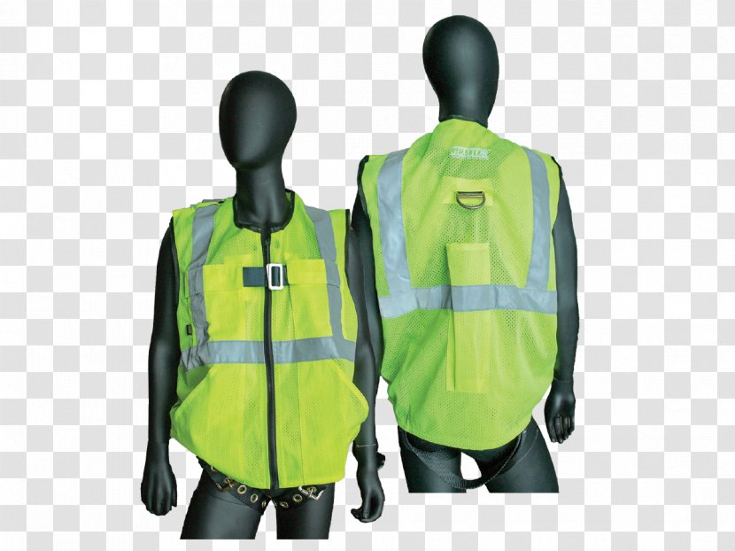Personal Protective Equipment Fall Protection Gilets Falling Safety - Jacket - Vest Transparent PNG