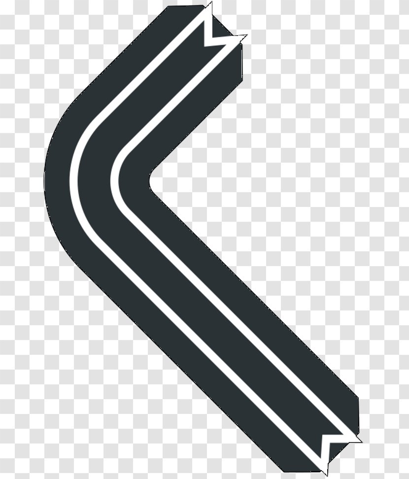 Black & White - Road - M Line Product Design Angle Font Transparent PNG