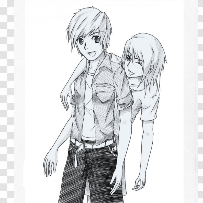 Drawing Friendship Boy Sketch - Tree - Akiba Transparent PNG