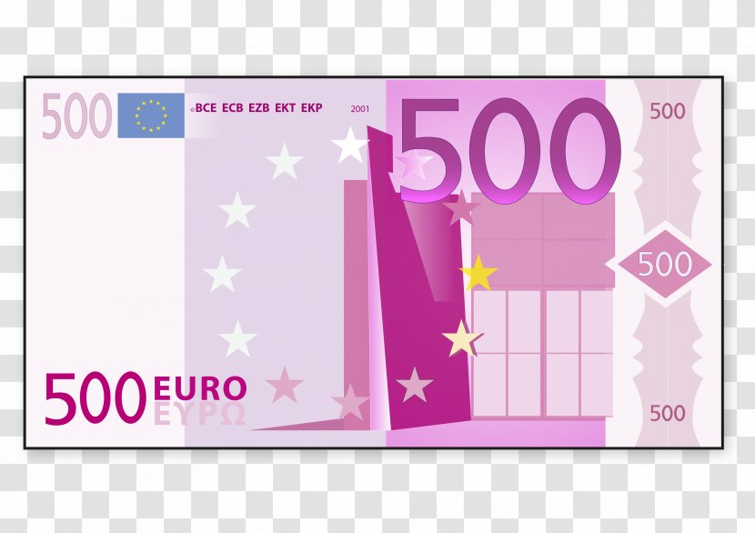 500 Euro Note Banknotes - Screenshot Transparent PNG