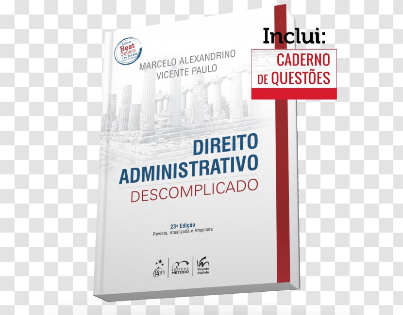 RESUMO DE DIREITO ADMINISTRATIVO DESCOMPLICADO Direito Constitucional Descomplicado Administrativo + Caderno De - Constitutional Law - Book Transparent PNG