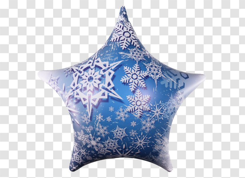 Basket Stars Helium Balloon Snowflake - Blue And White Pottery - Star Transparent PNG