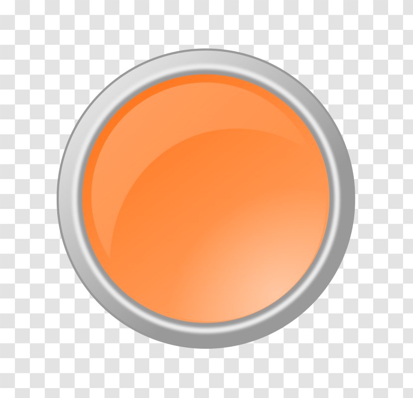 Orange Button Clip Art - Color - Send Email Transparent PNG