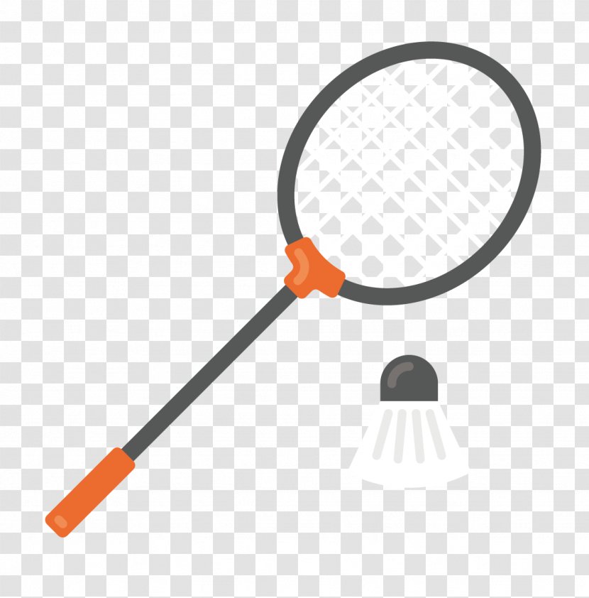 Olympic Games Badminton Net Racket - Orange Transparent PNG