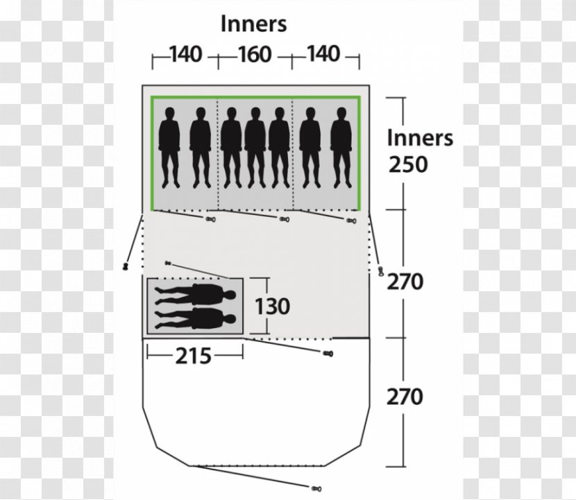 Outwell Tent Vango Vermont Camping - Frame - Viwe Transparent PNG
