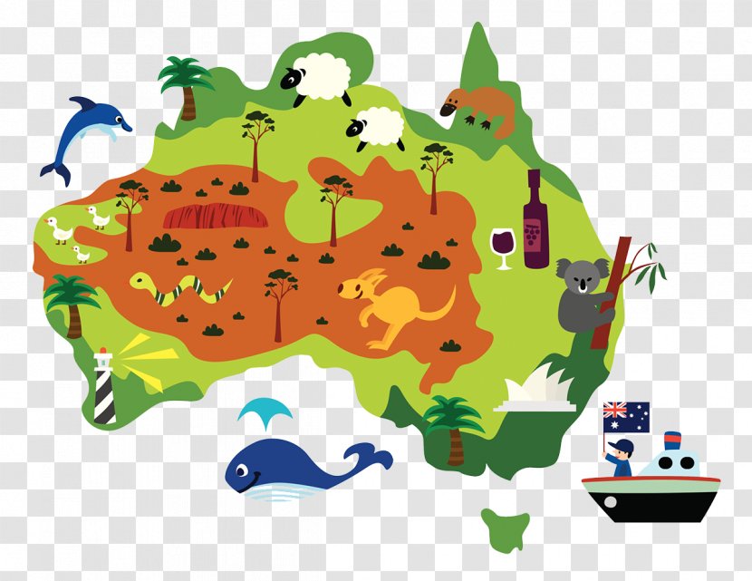 Australia Cartoon - Tourism - Australian Transparent PNG