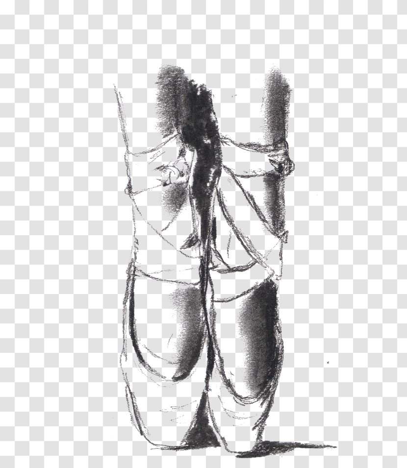 Drawing Pencil Painting Ballet Sketch - Shoes Transparent PNG