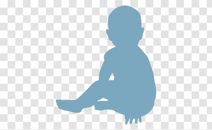 Silhouette Child Clip Art - Human Behavior - Infants Vector Transparent PNG