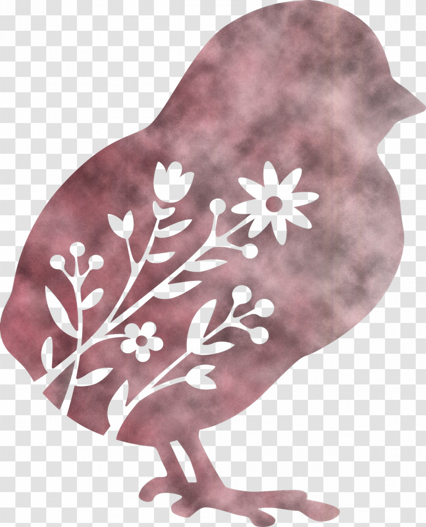 Floral Chick Easter Day Transparent PNG