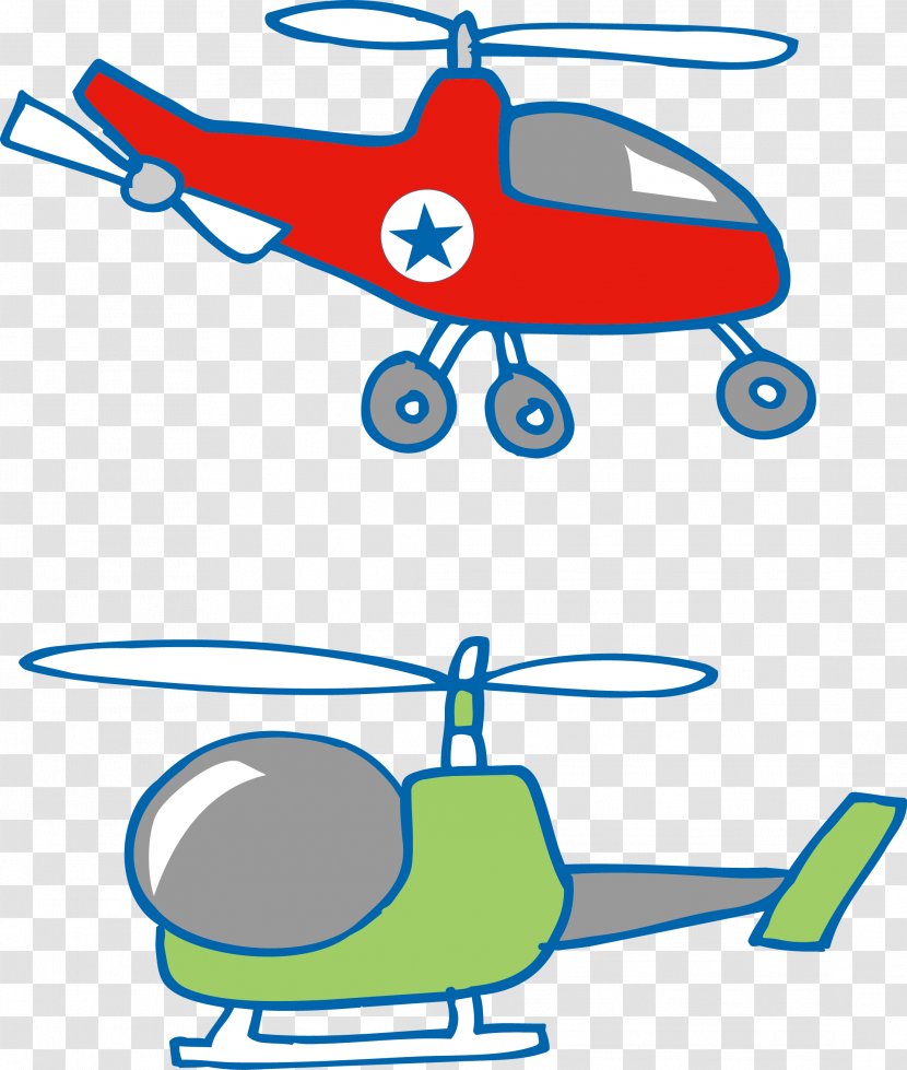 Airplane Helicopter Flight - Vector Material Transparent PNG