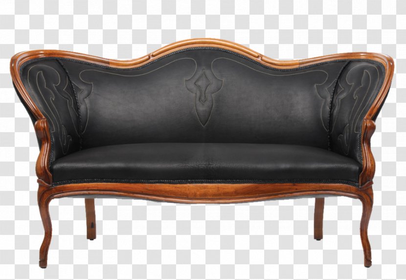 Couch Loveseat Chair Victorian Era Furniture - Naugahyde Transparent PNG