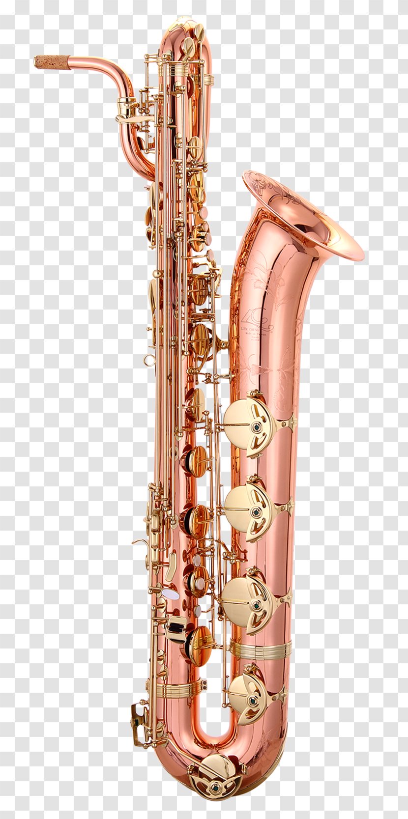 Baritone Saxophone Clarinet Family Bass Oboe Copper - Heart Transparent PNG