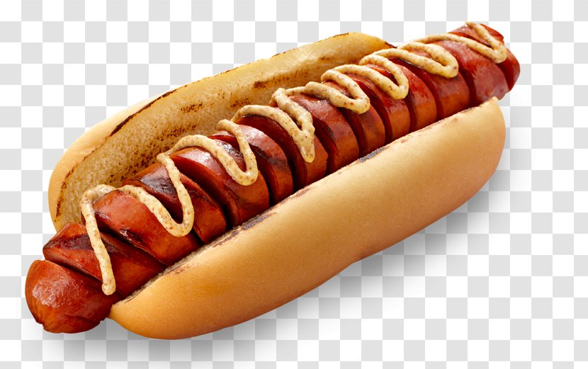 Hot Dog Sausage Chili Bratwurst Fast Food - Bun - Image Transparent PNG