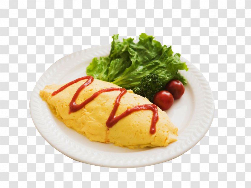 Omelette Omurice Japanese Cuisine Fried Rice Egg - Cooking - Food,breakfast Transparent PNG