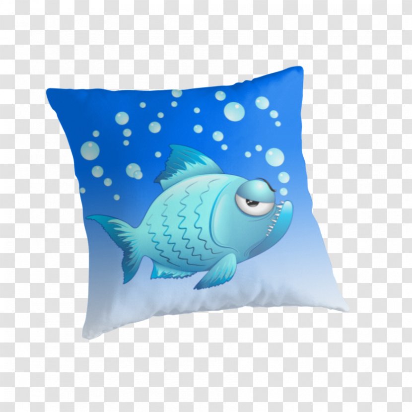 Textile Throw Pillows Douchegordijn Cushion - Fish - Lovely Transparent PNG